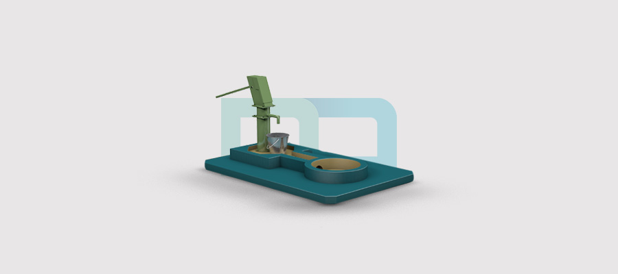 Shallow Well With Bucket